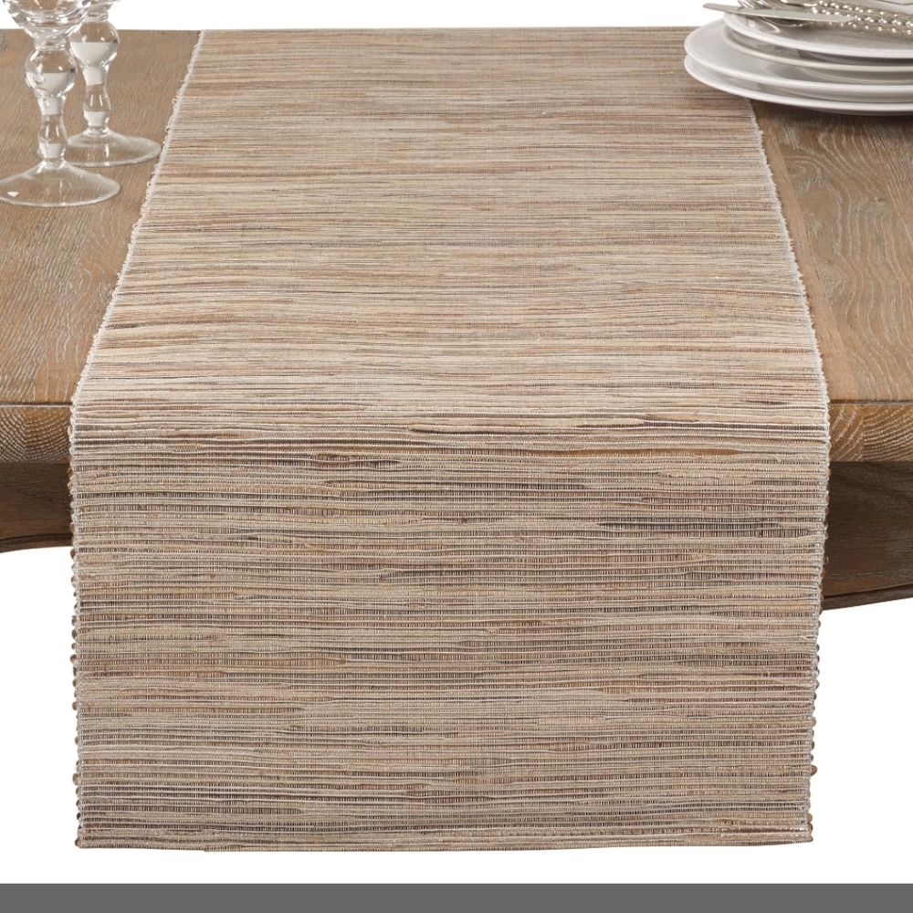 Bevis shimmering woven table runner